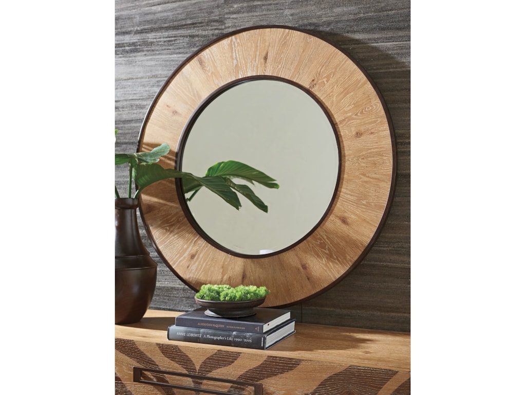 Los Altos Carins Round Mirror By Tommy Bahama Home At Hudson S Furniture