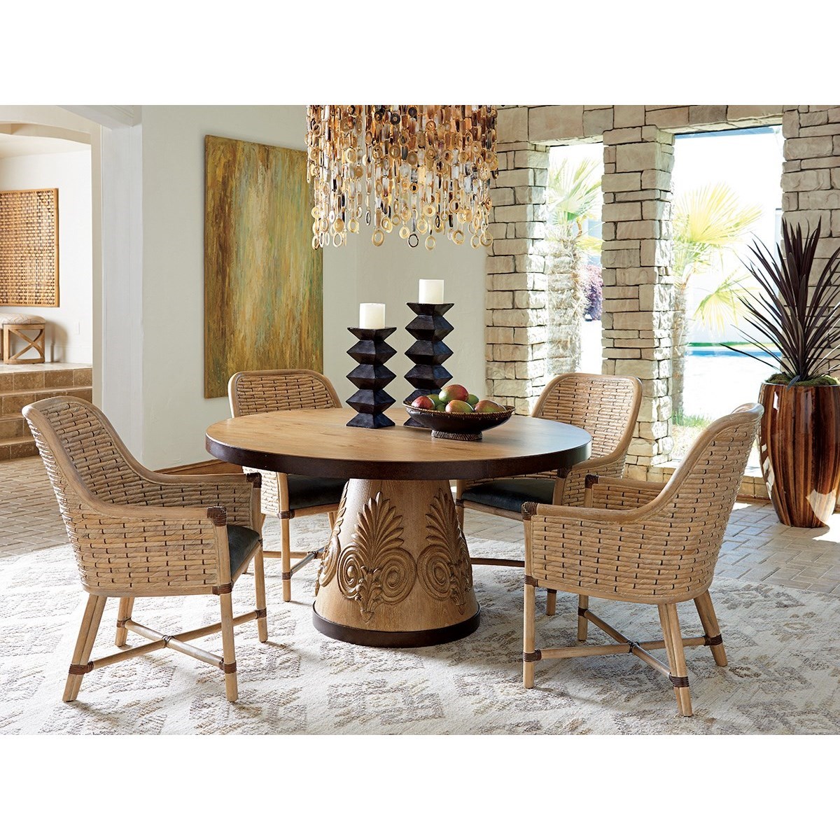 tommy bahama round dining table