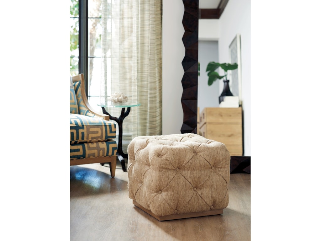 Tommy Bahama Home Los AltosAuburn Cubed Ottoman