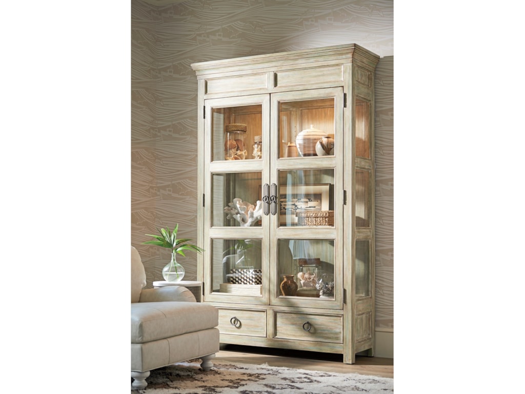 Tommy Bahama Home Ocean Breeze Sanctuary Curio China Cabinet With Sanctuary Curio China Cabinet