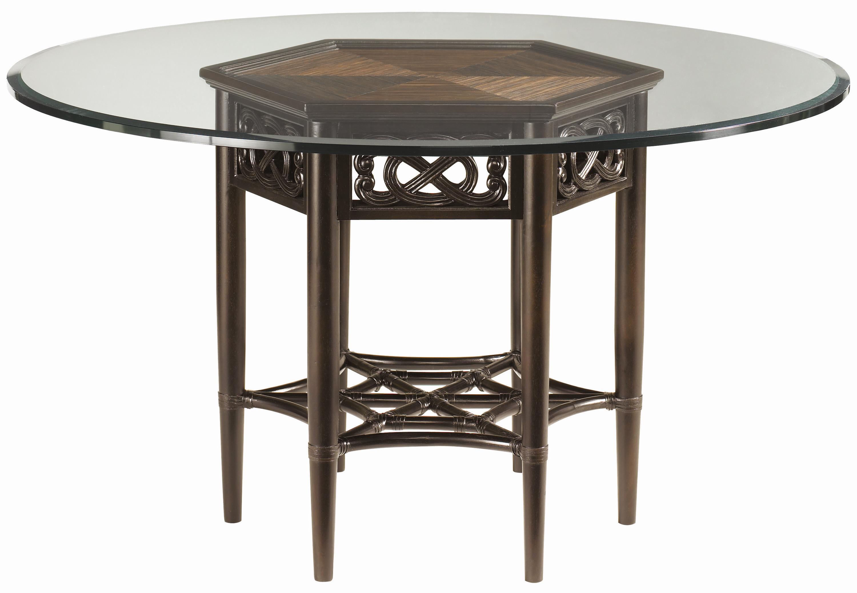 tommy bahama glass top dining table