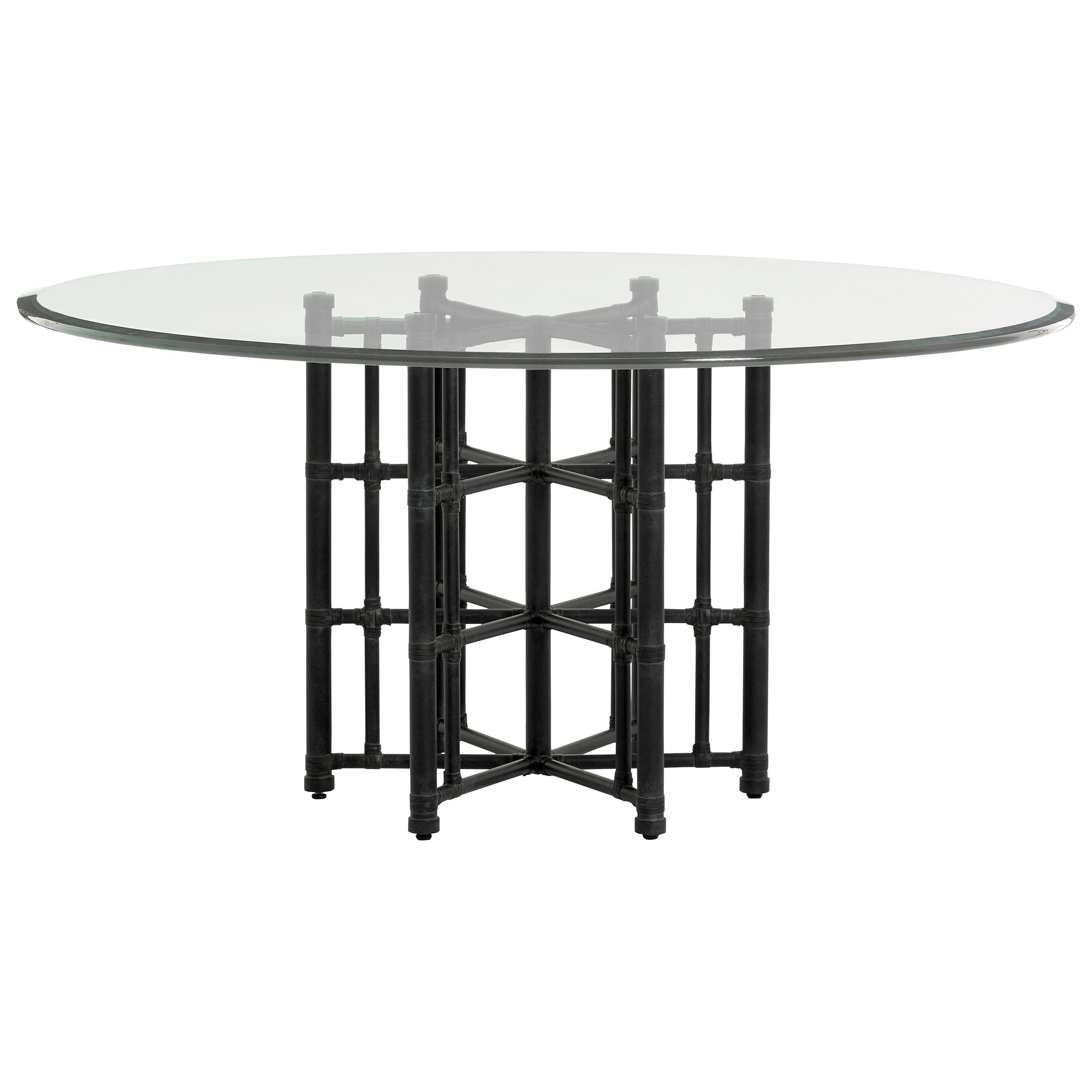 tommy bahama glass top dining table