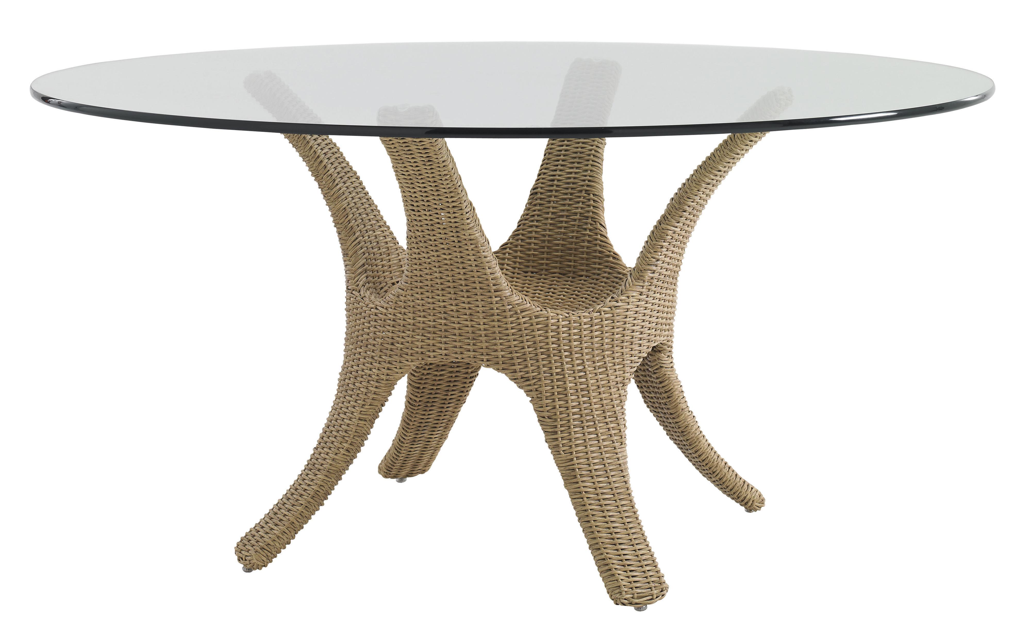 tommy bahama glass top dining table