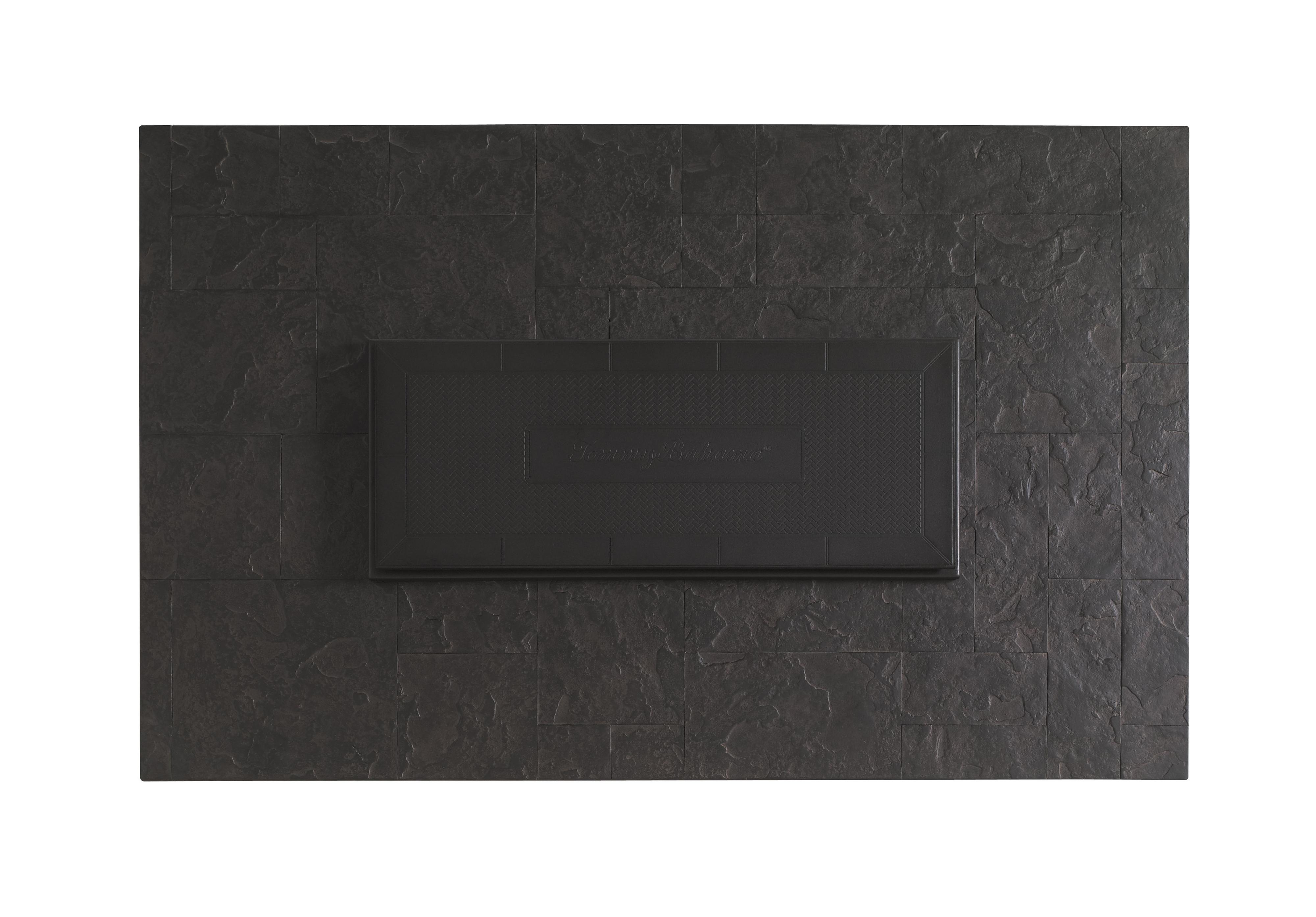 Tommy Bahama Outdoor Living Blue Olive Contemporary Gas Fire Pit