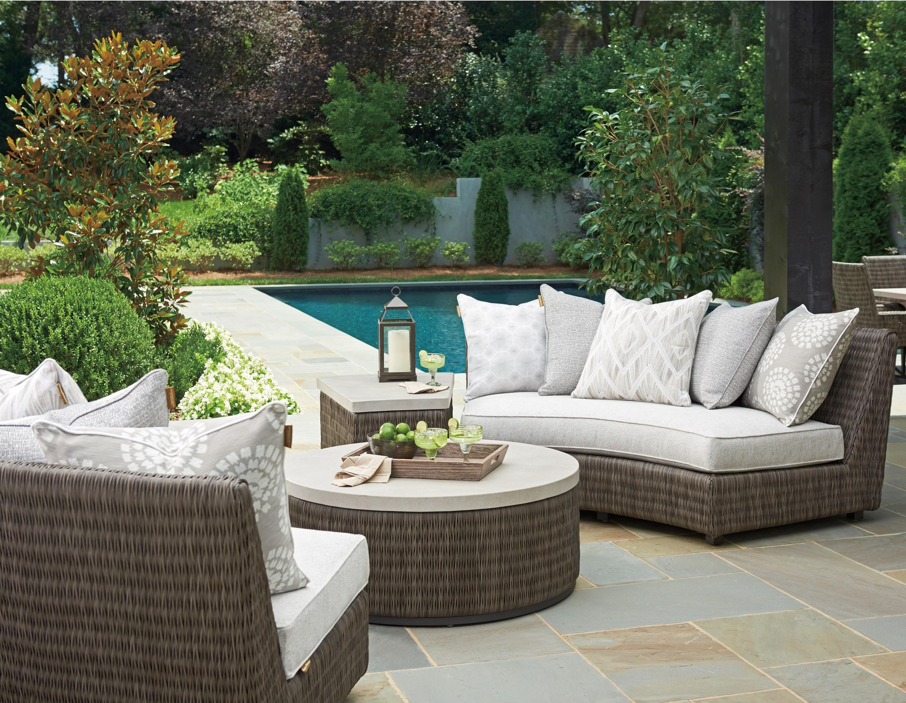 Tommy Bahama Outdoor Living Cypress Point Ocean Terrace Outdoor Chat Set Howell Furniture Outdoor Conversation Sets Outdoor Chat Sets