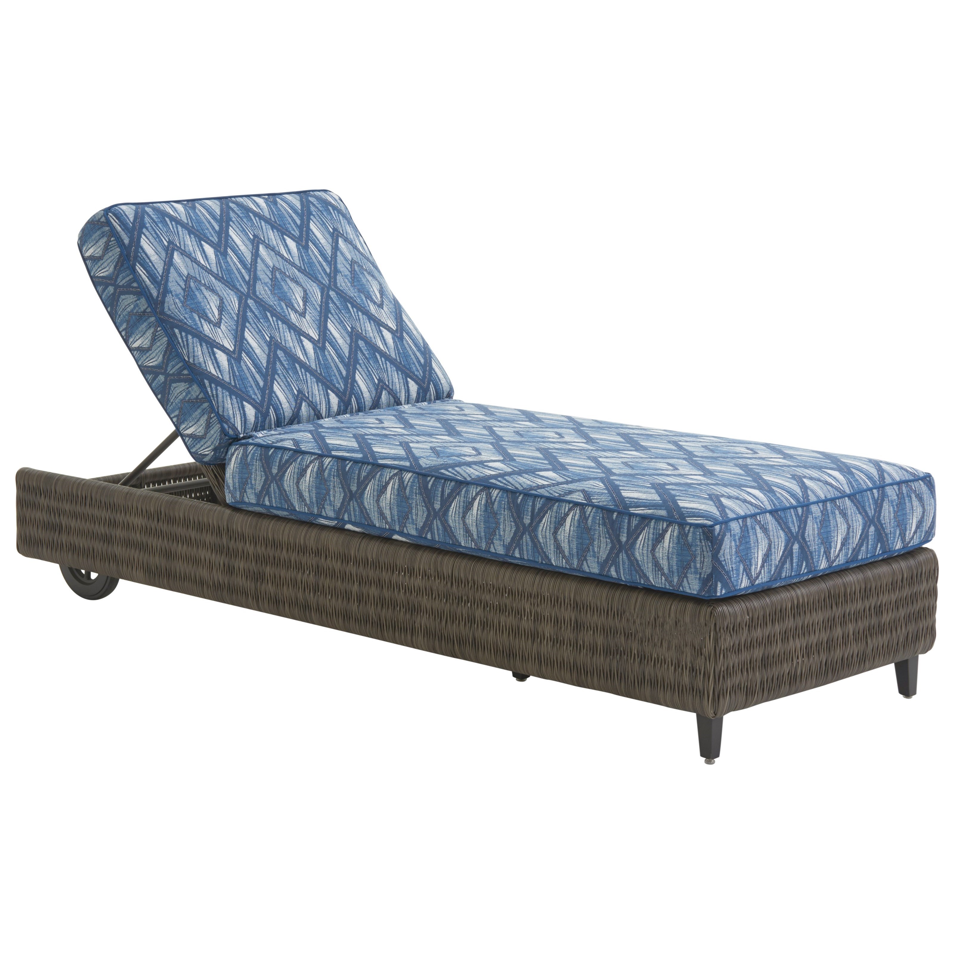 Tommy Bahama Outdoor Living Cypress Point Ocean Terrace Outdoor Chaise Lounge With Weatherproof Cushions And Five Position Tilt Baer S Furniture Outdoor Chaise Lounges