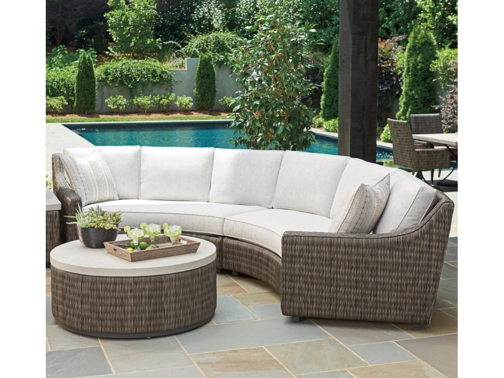 Tommy Bahama Outdoor Living Cypress Point Ocean Terrace4 Seat Curved Sectional Sofa W Box Cushions Tommy Bahama Outdoor Living Cypress Point Ocean Terrace4 Seat Curved Sectional Sofa W Box Cushions