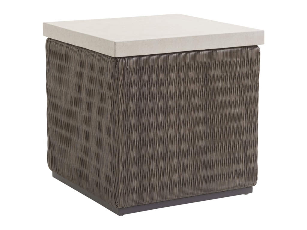 Tommy Bahama Outdoor Living Cypress Point Ocean Terrace 3900 957 Tommy Bahama Outdoor Living Cypress Point Ocean Terraceoutdoor Sq End Table With Weatherstone Top