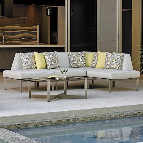 Tommy Bahama Outdoor Living Del Mar Three Piece L Shape Tommy Bahama Outdoor Living Del Mar Three Piece L Shape Sectional