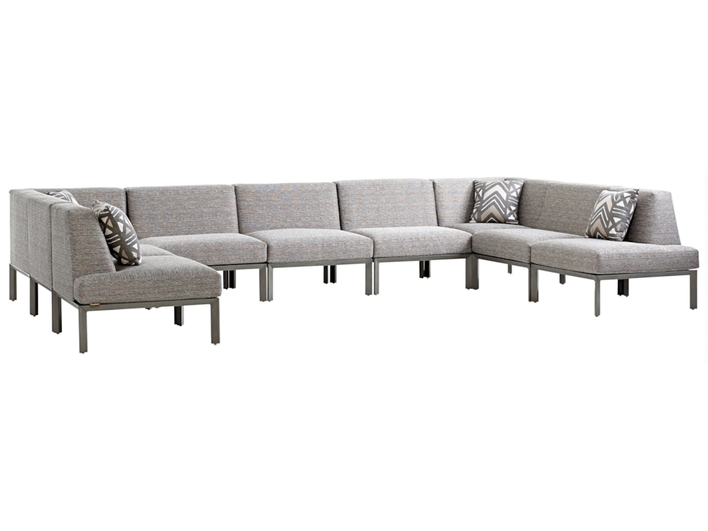 Tommy Bahama Outdoor Living Del Mar Nine Piece U Shape Tommy Bahama Outdoor Living Del Mar9 Pc Sectional