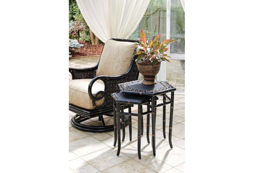 Tommy Bahama Outdoor Living Marimba 3237 954nt Outdoor Nesting Accent Tables Baer S Furniture Outdoor End Tables