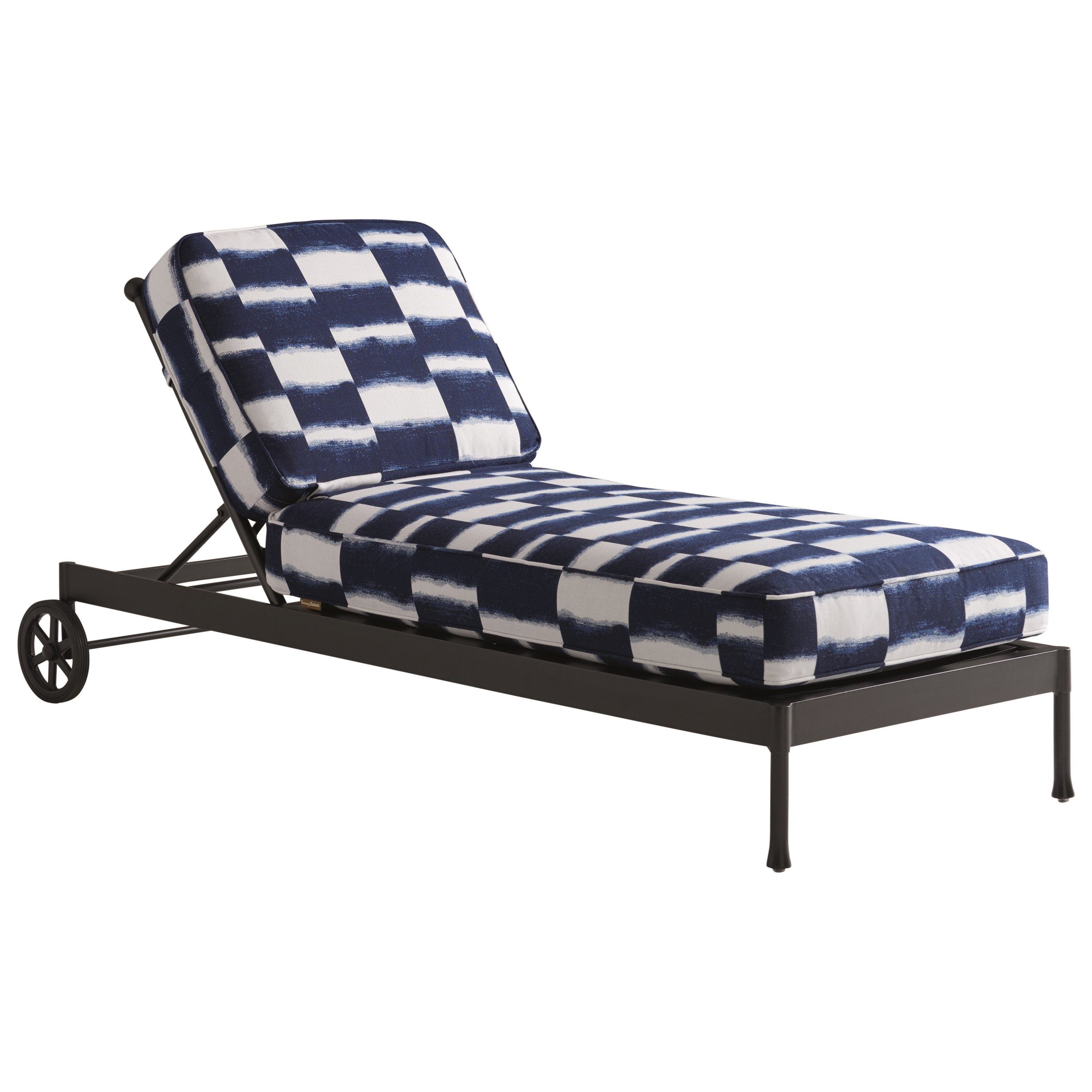 Tommy Bahama Outdoor Living Pavlova Customizable Outdoor Aluminum Chaise Lounge With Wheels Howell Furniture Outdoor Chaise Lounges