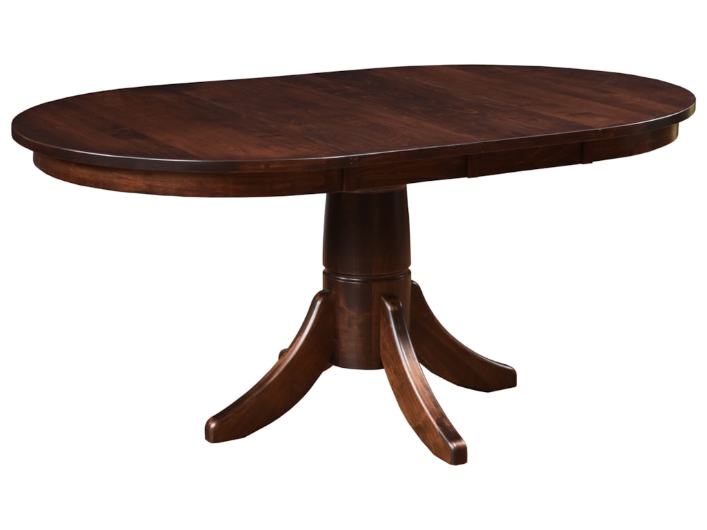 Rotmans Amish Miami Oval Dining Table With Two Leaves
