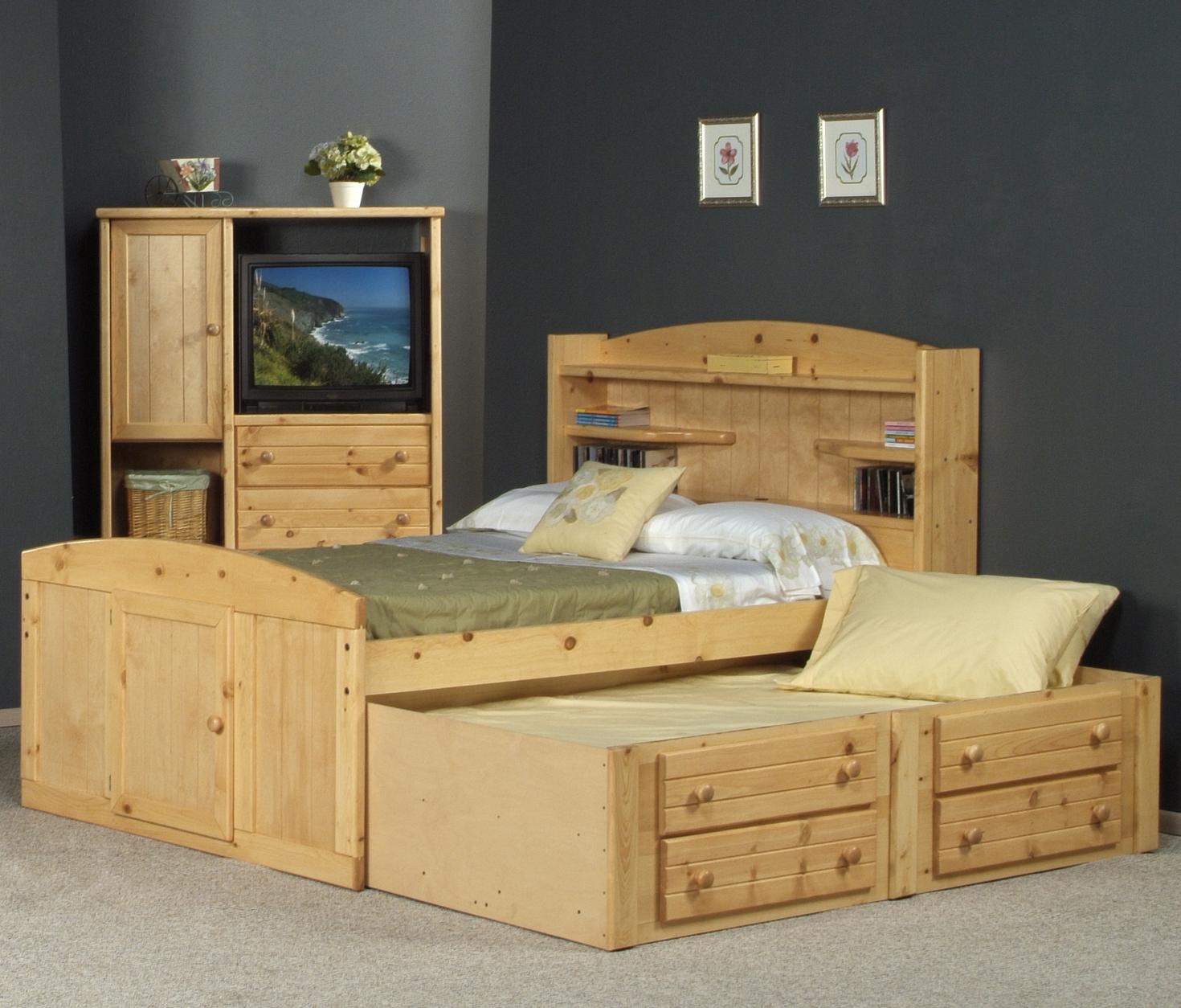Trendwood Bayview Full Palomino Bed With Trundle Conlin S