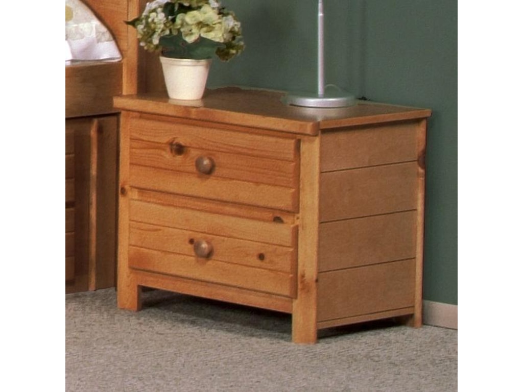 Trendwood Bayview 48 Two Drawer Nightstand Conlin S Furniture