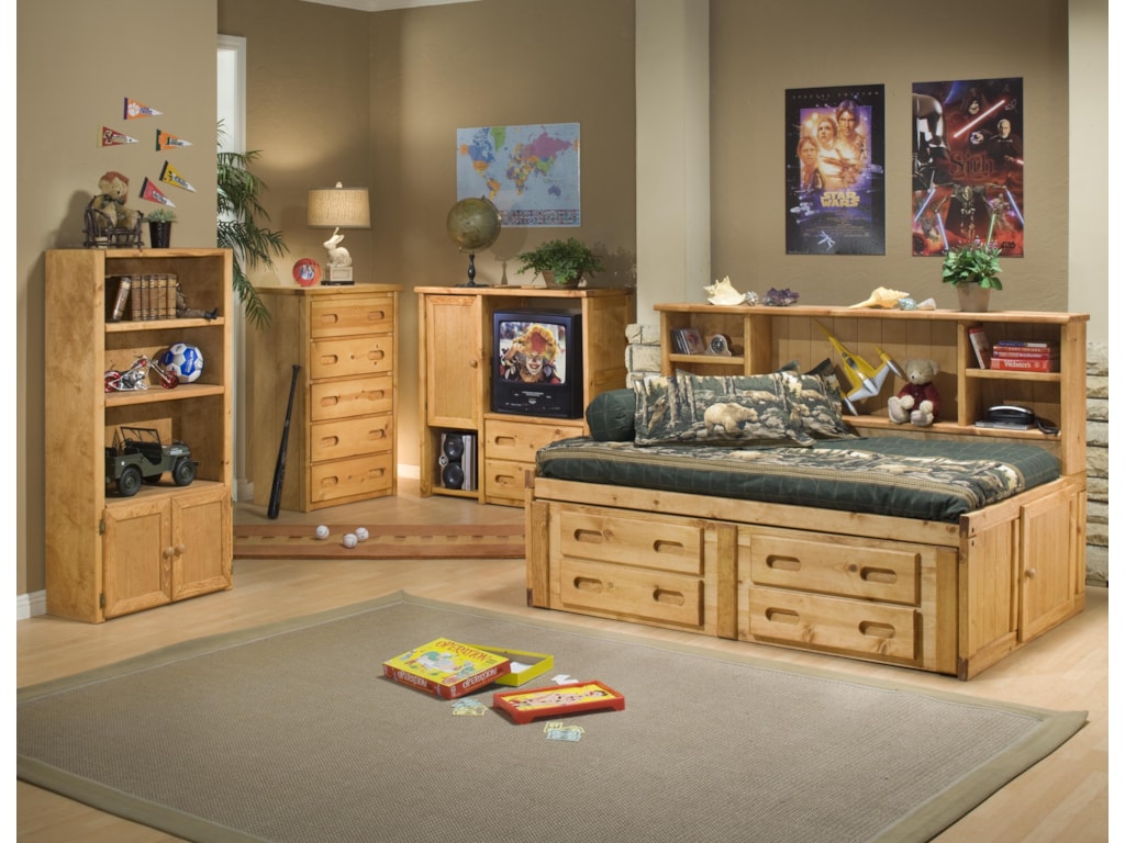 Trendwood BunkhouseFull Cheyenne Captain's Bed