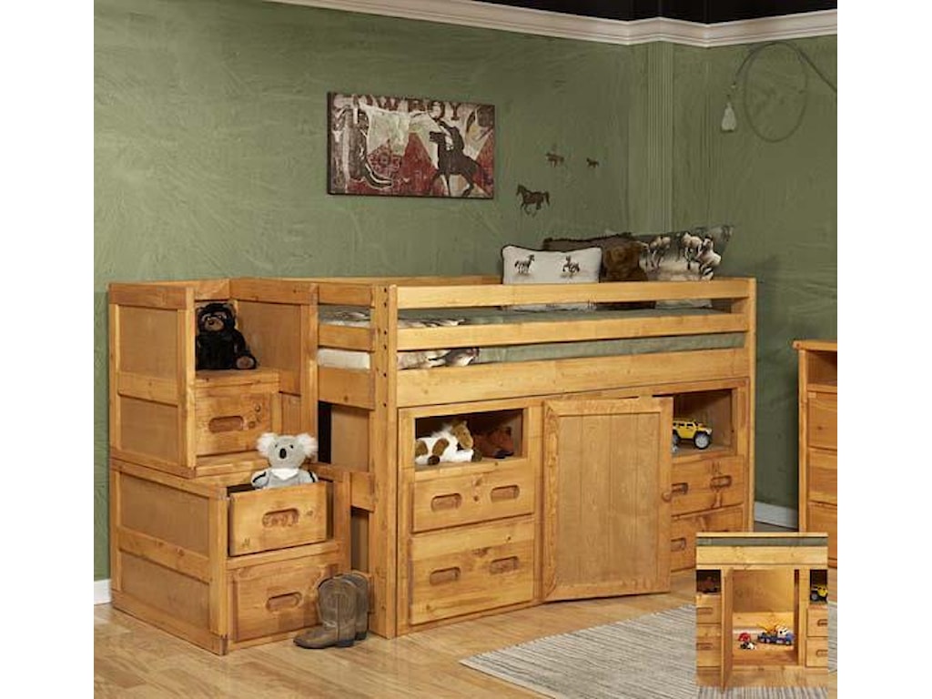 Trendwood Bunkhouse Junior Loft Bed With Super Dresser Storage