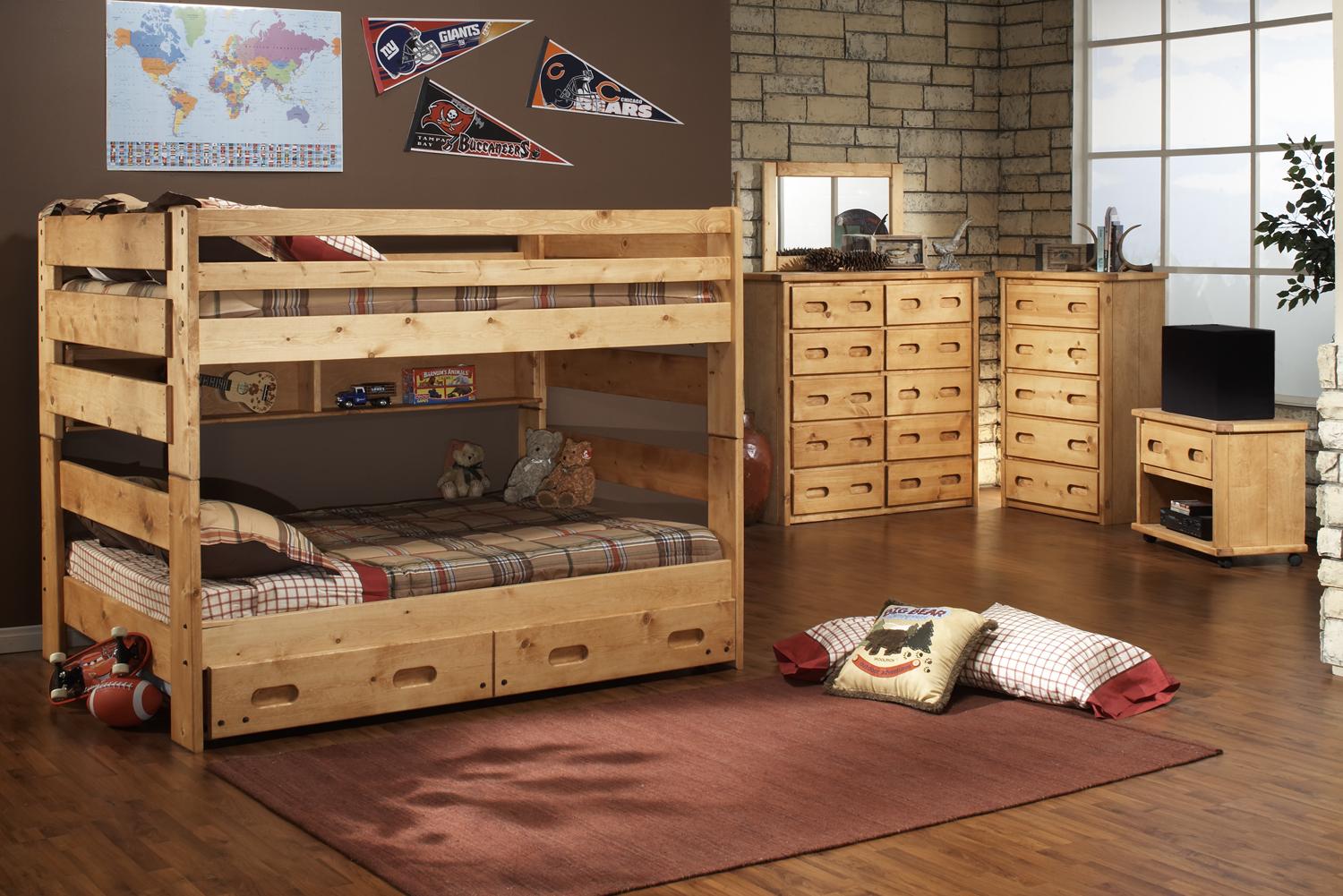 big bunk beds with stairs