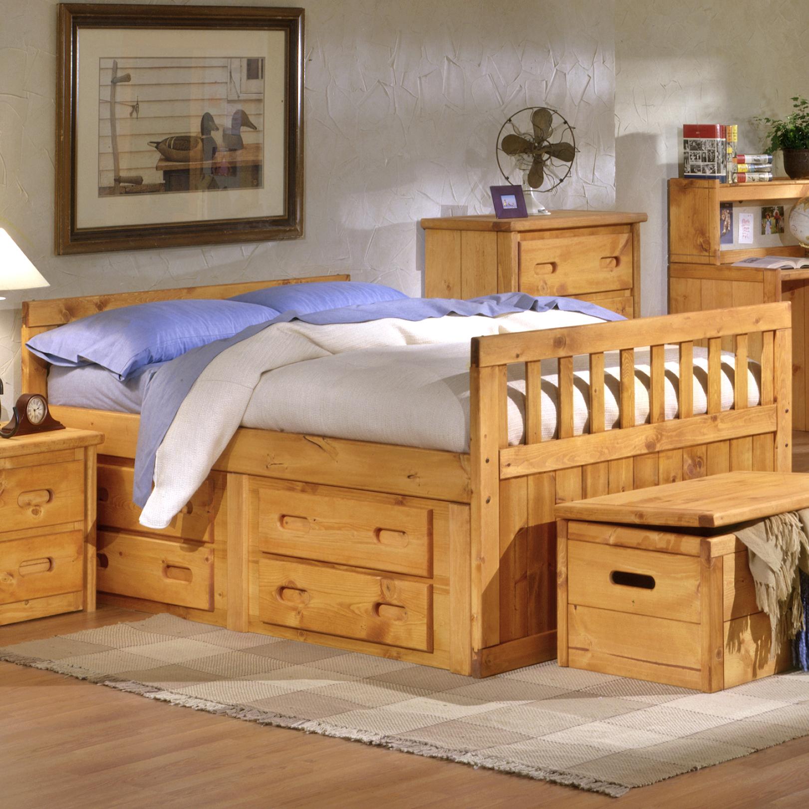 Trendwood Bunkhouse Twin Bayview Captain S Bed Conlin S Furniture Captain S Beds