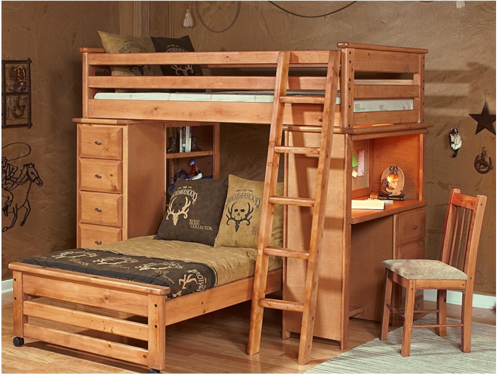 Trendwood Laguna Loft Style Bunk Bed With Chest And Desk Ends Dunk Laguna Loft Style Bunk Bed With Chest And Desk Ends By Trendwood
