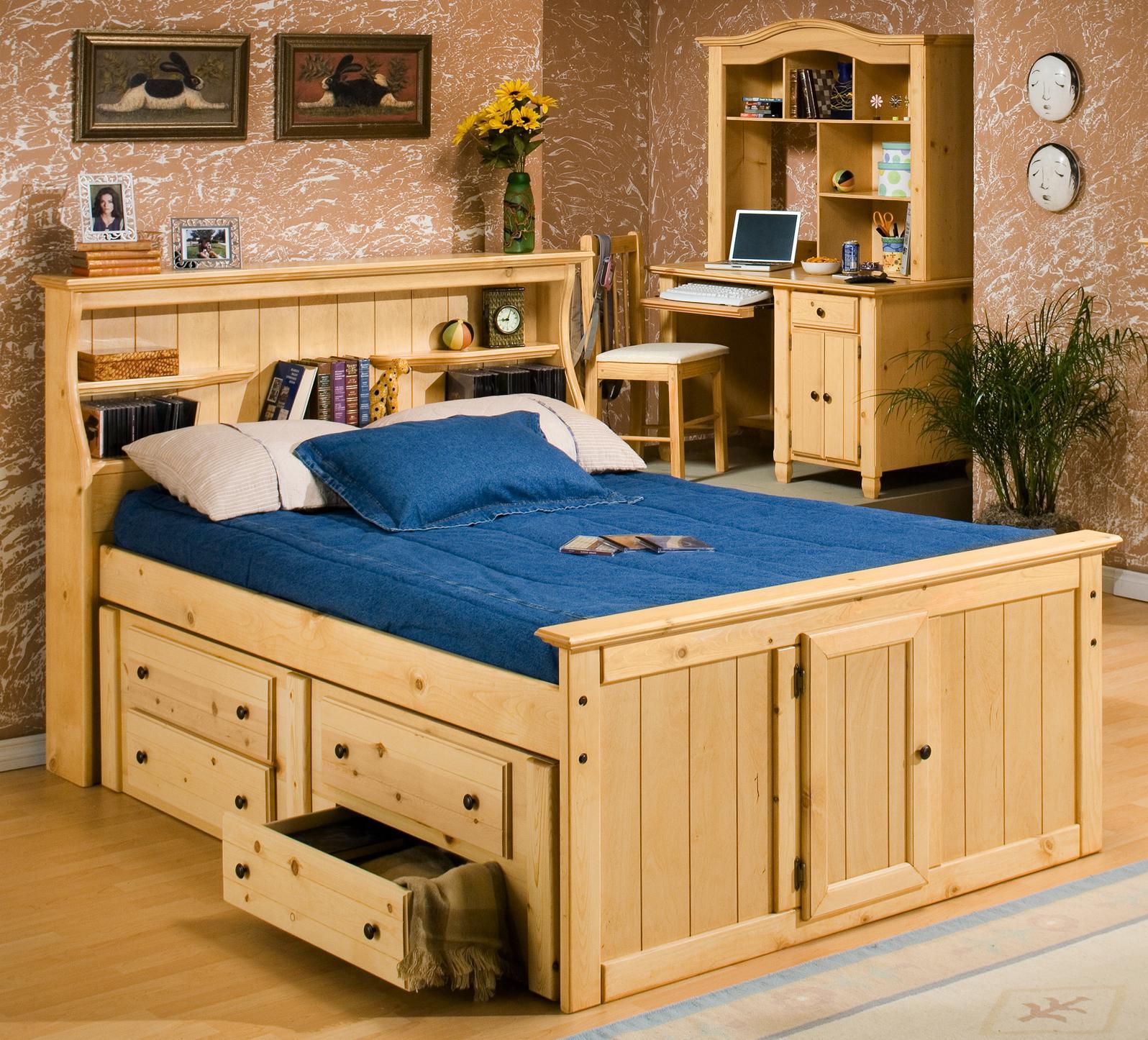 Trendwood Sedona Full Bookcase Bed With Underdresser Sheely S