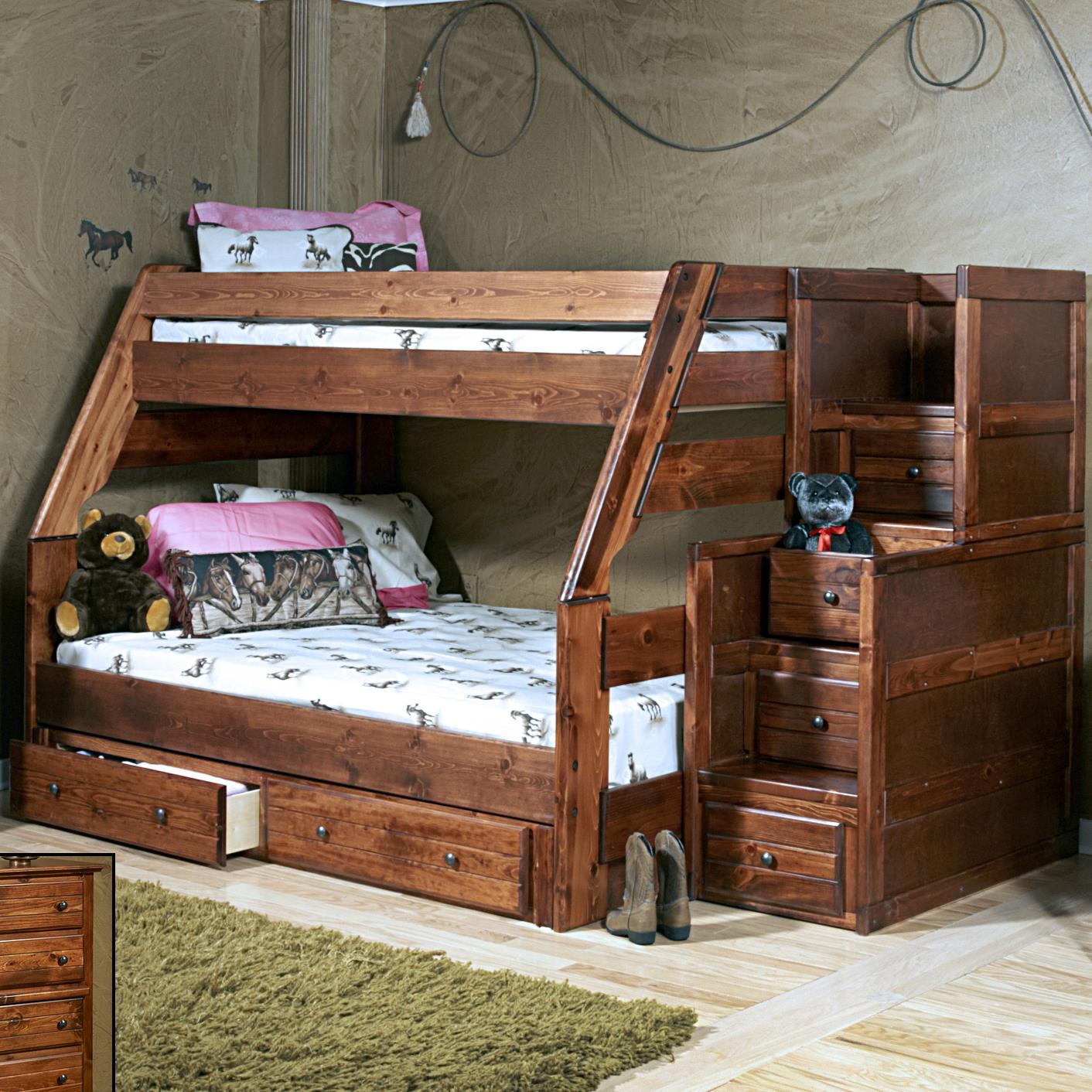 Trendwood Sedona Sedona Bunk With Storage Stairs Wilson S Furniture Bunk Beds