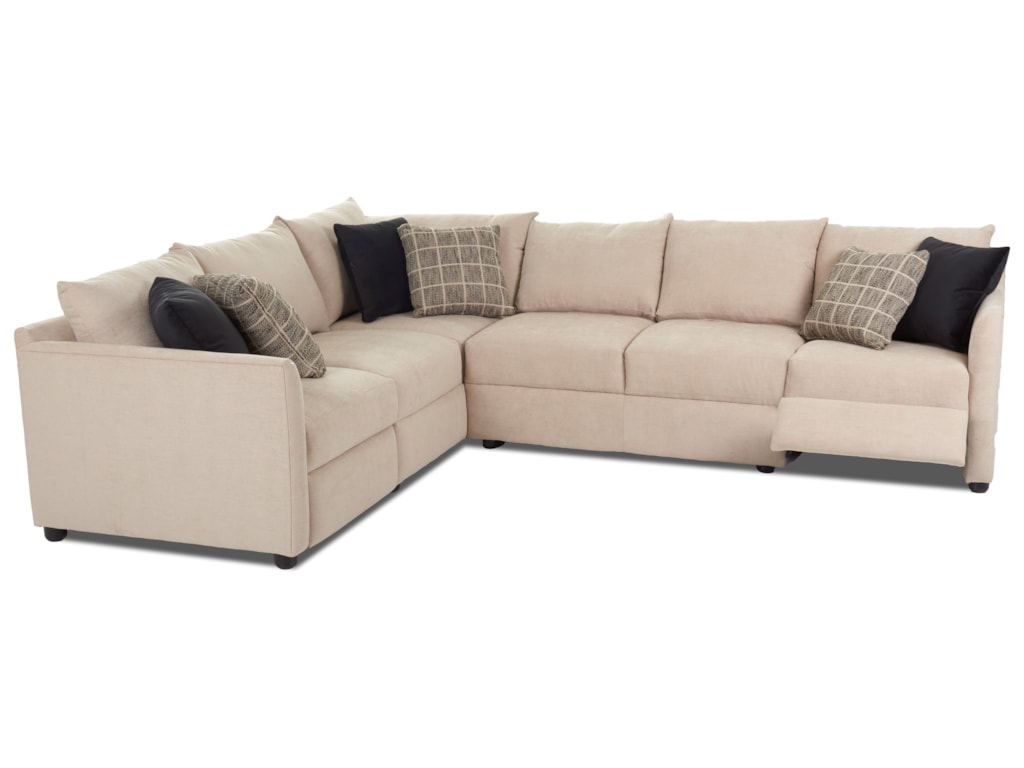 Atlanta Two Piece Hybrid Reclining Sectional Sofa With Laf Corner By Trisha Yearwood Home Collection Klaussner At Furniture Barn