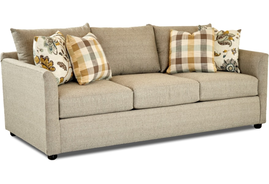 Klaussner Atlanta Transitional Sofa With Tuxedo Arms Dream Klaussner Atlanta Transitional Sofa With Tuxedo Arms Dream