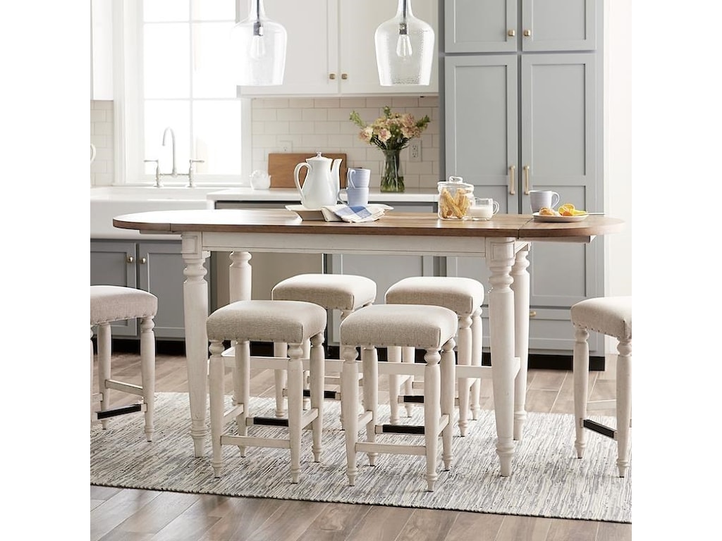 Trisha Yearwood Home Collection By Klaussner Nashville 749 036 Drt Allentown Drop Leaf Counter Height Dining Table Sam Levitz Furniture Pub Tables