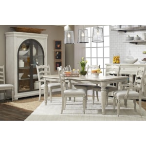 Trisha Yearwood Home Collection By Klaussner Nashville 7 Piece Dining Set With Mcguire Table And Ladderback Chairs Dream Home Interiors Dining 7 Or More Piece Sets