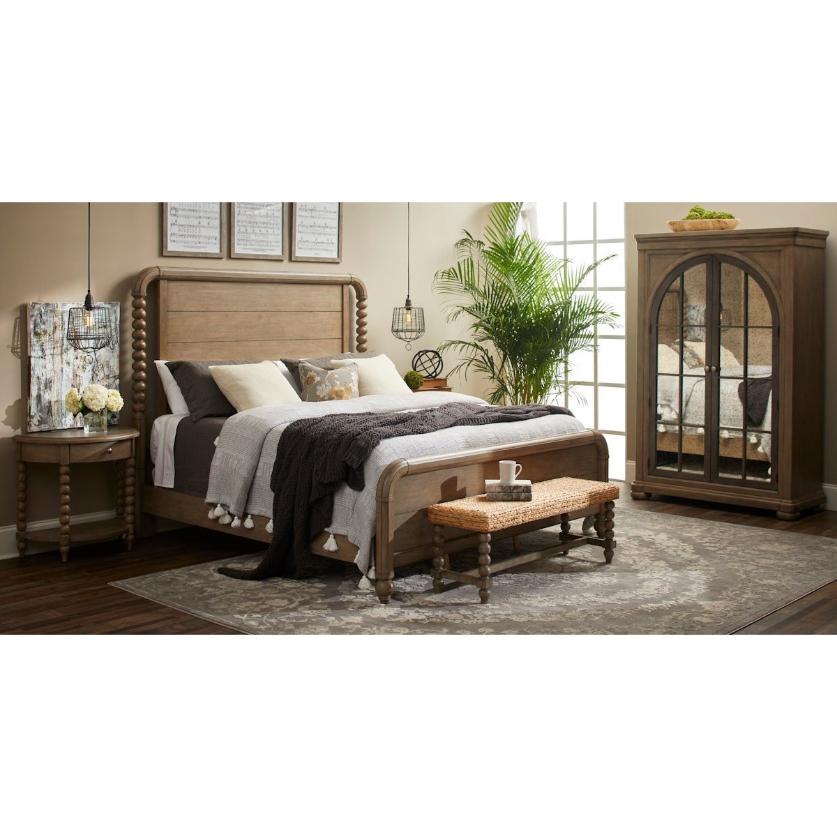 Trisha Yearwood Home Collection By Klaussner Nashville Gb Vintage Farmhouse Queen Panel Bed Wayside Furniture Panel Beds