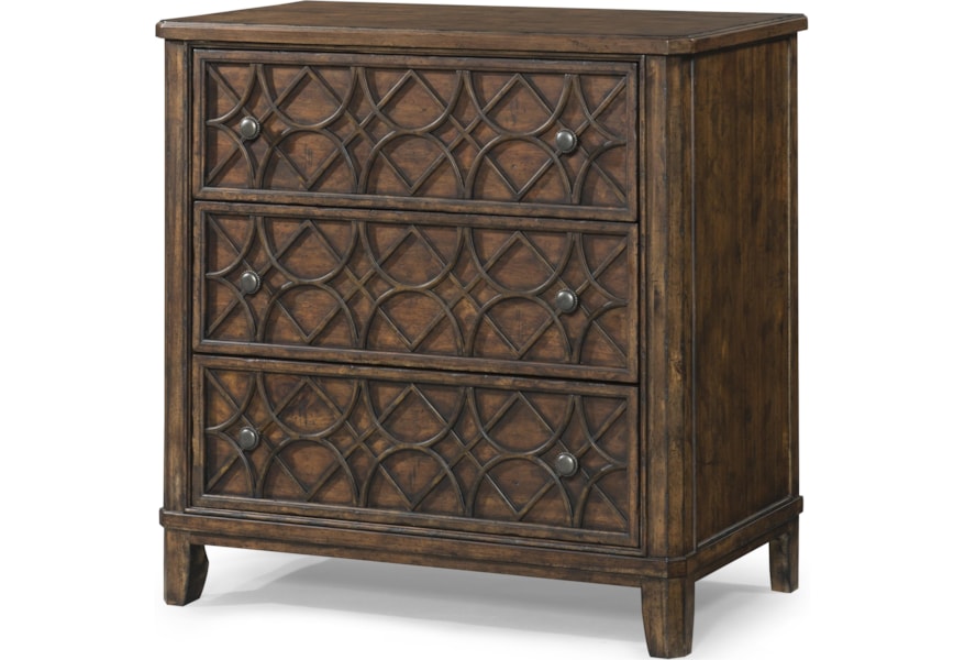 Trisha Yearwood Home Collection By Klaussner Trisha Yearwood Home Klu 920 675 Gwendolyn 3 Drawer Accent Chest Hudson S Furniture Accent Chests