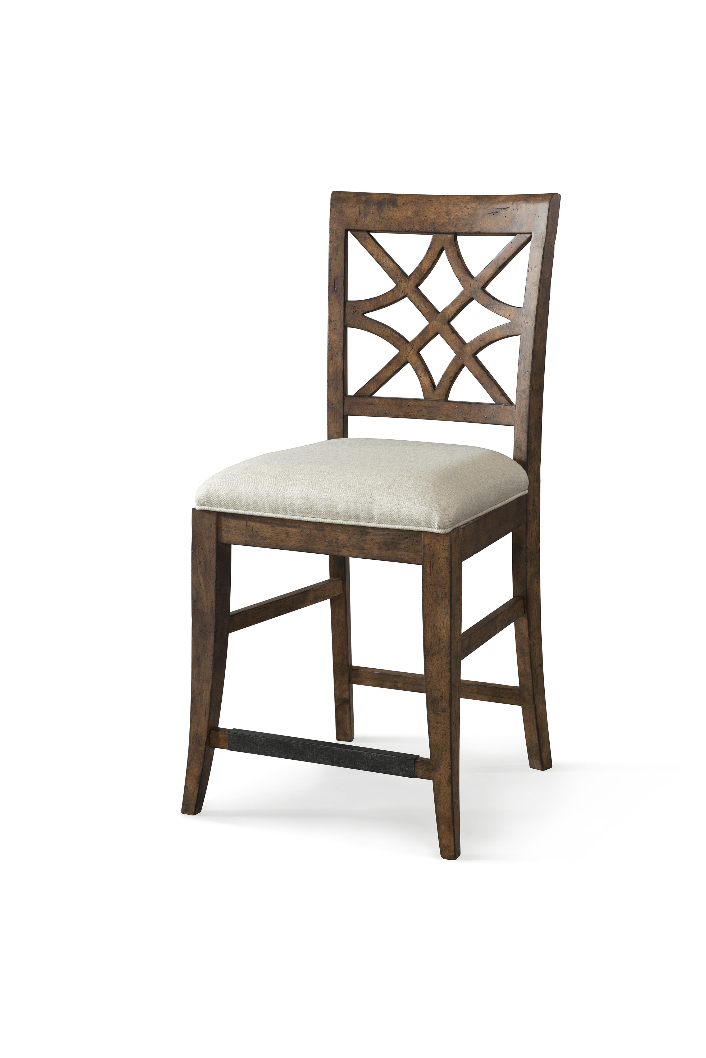 Trisha Yearwood Home Trisha Yearwood Home Nashville Counter Height Chair With Lattice Back Belfort Furniture Bar Stools