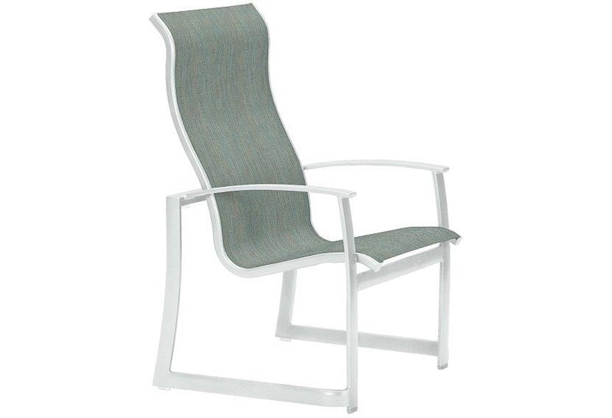 Tropitone Mainsail High Back Dining Chair Johnny Janosik Outdoor Dining Arm Chairs