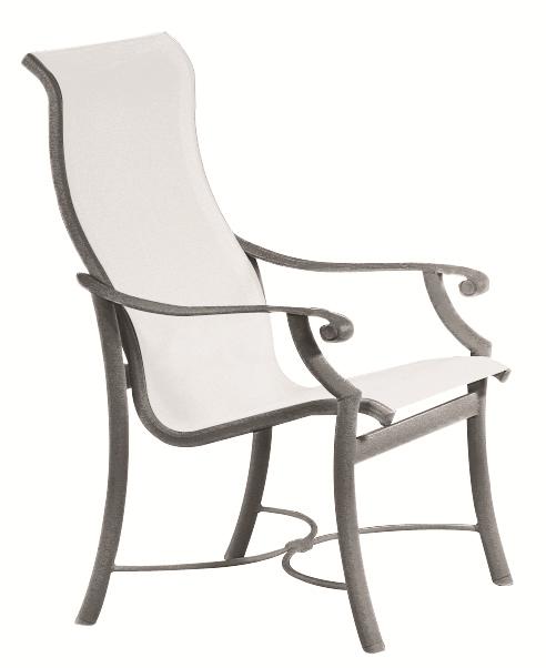 Tropitone Montreux 710101 Outdoor High Back Dining Chair With