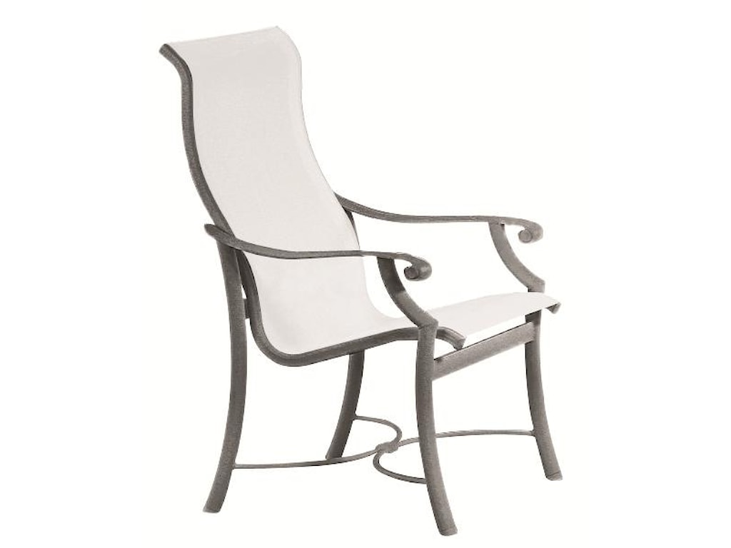 Tropitone Montreux 710101 Outdoor High Back Dining Chair With