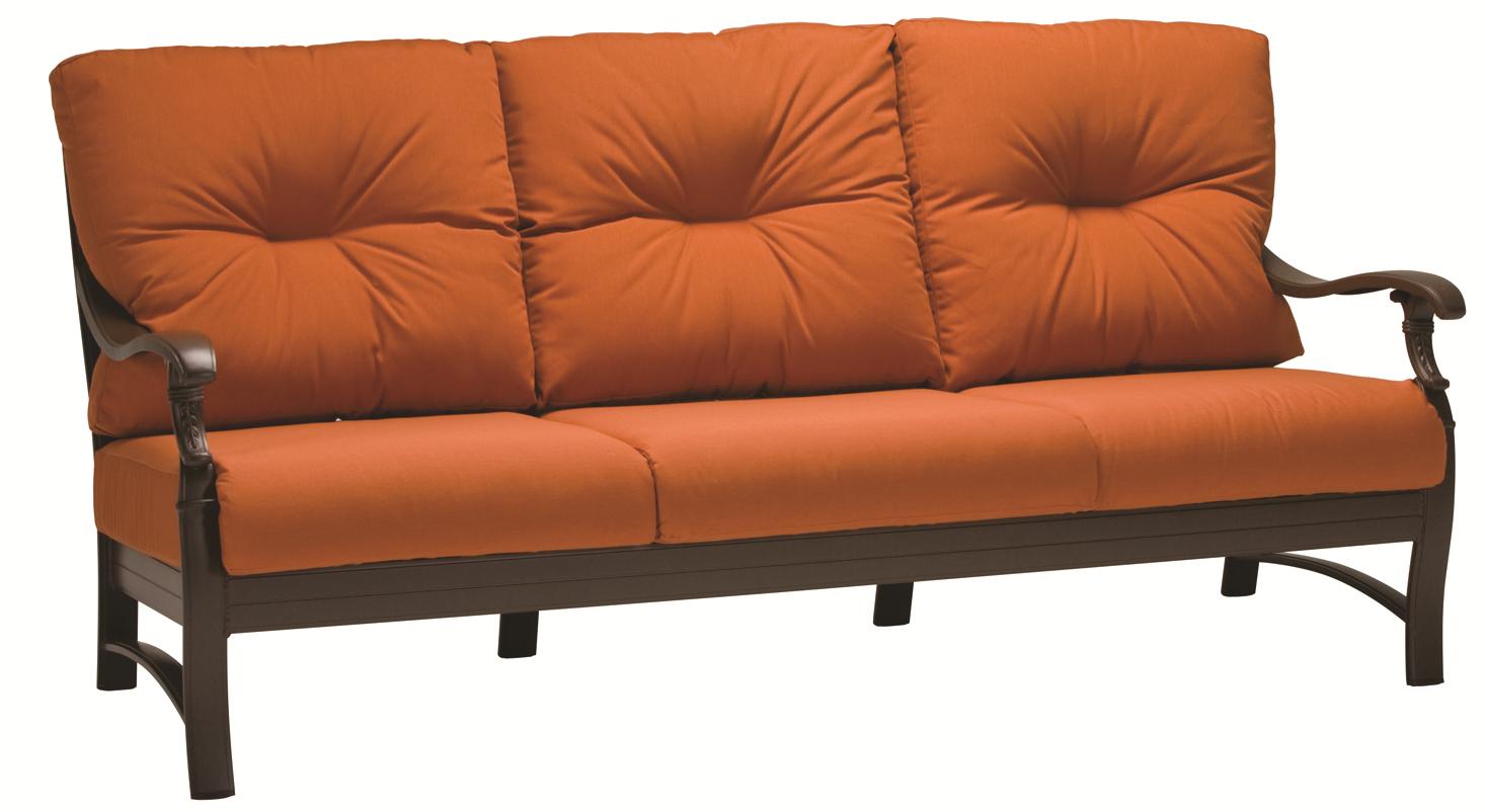 Tropitone Ravello Relax Plus Traditional Outdoor Sofa With Deep