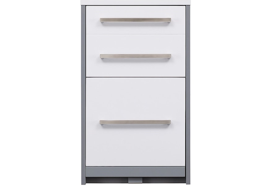 Twin Star Home Ashford Contemporary 2 Drawer File Cabinet With Ac