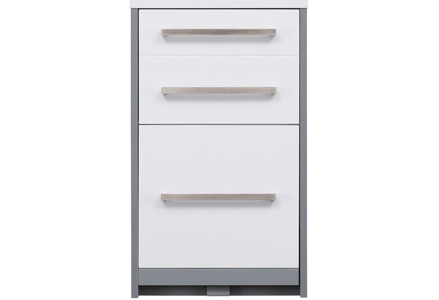 Twin Star Home Ashford Contemporary 2 Drawer File Cabinet With Ac
