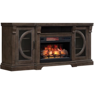 Twin Star Home Genevieve 68 Media Mantel With Fireplace And Cord
