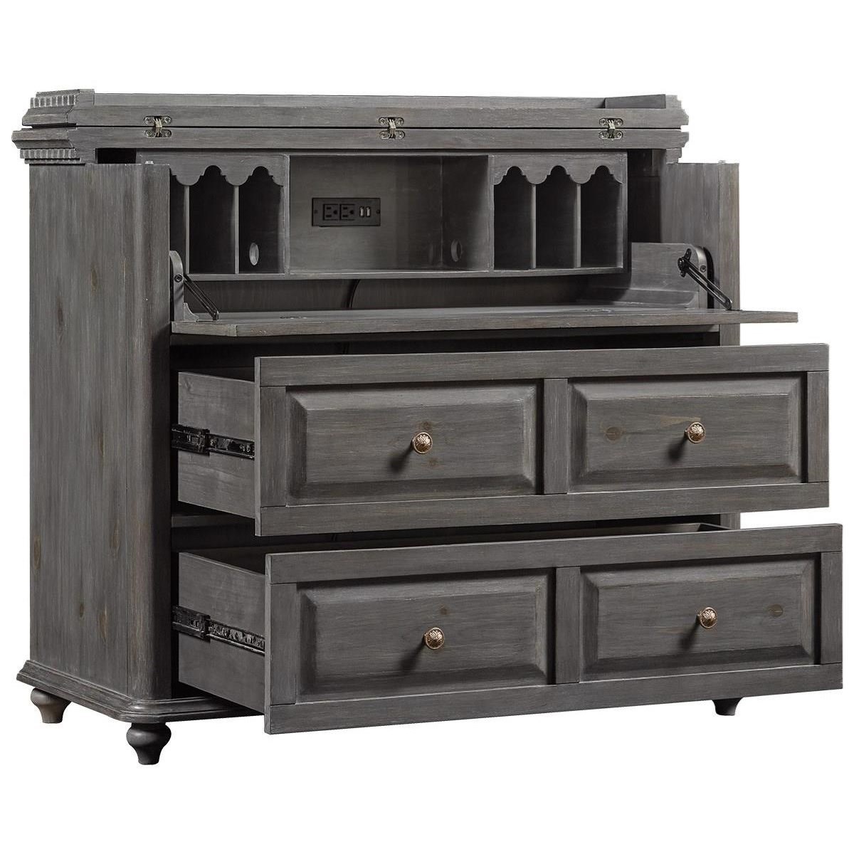 Twin Star Home Swedish Classics Odp7542 I645 Secretary Desk With