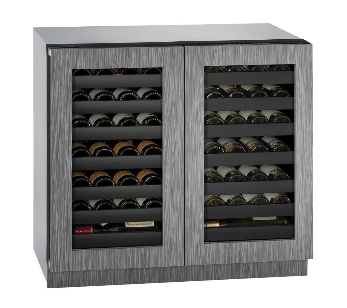 U Line U 3036wcwcint 00a 36 Built In Double Door Wine Storage With Led Theater Lighting And Dual Zone Temperature Control Furniture And Appliancemart Refrigerator Wine Cooler