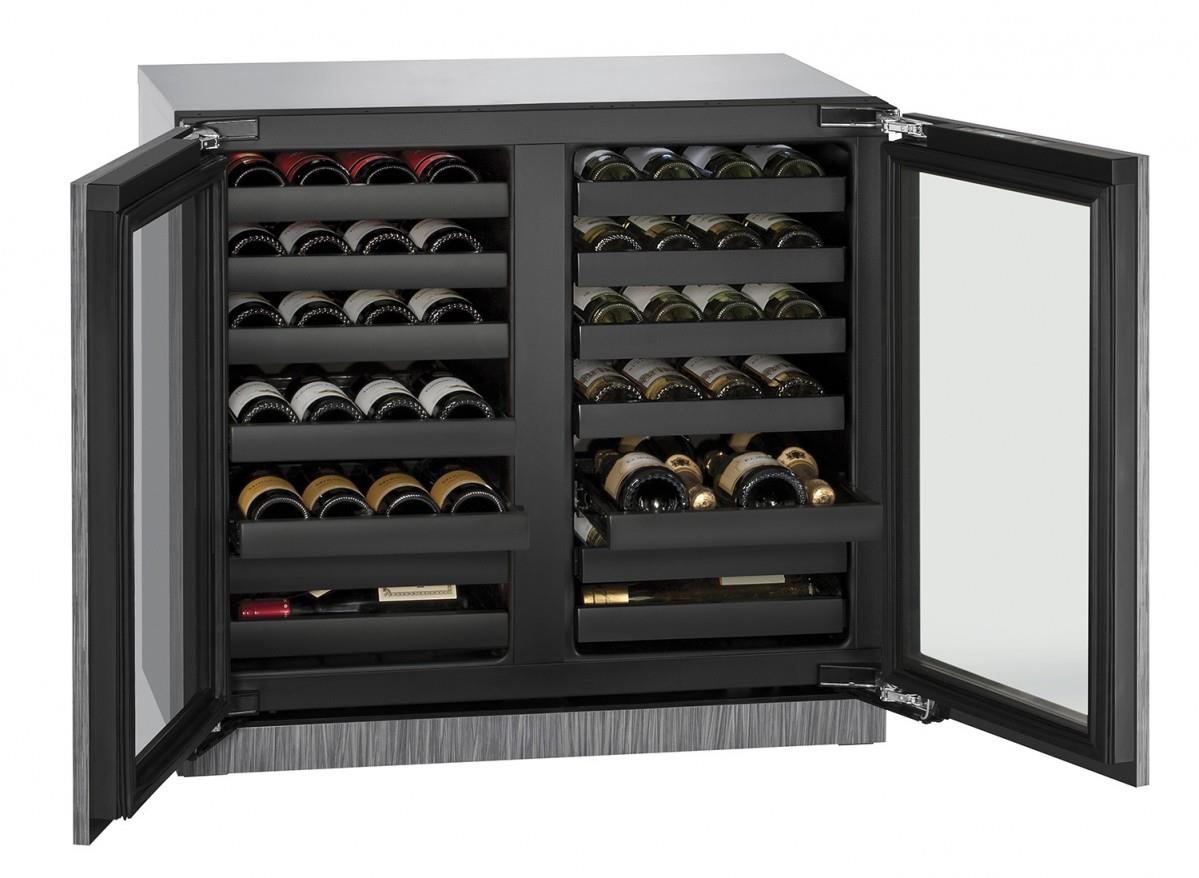 U Line U 3036wcwcint 00a 36 Built In Double Door Wine Storage