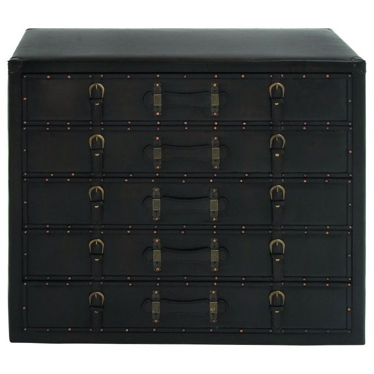 Uma Enterprises Inc Accent Furniture Faux Leather Chest Wilcox