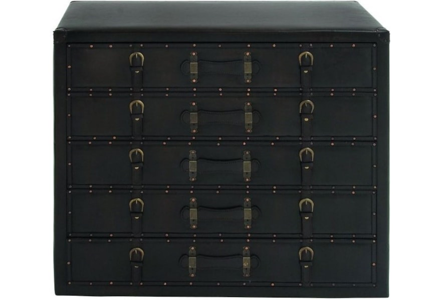 Uma Enterprises Inc Accent Furniture Faux Leather Chest Wilcox