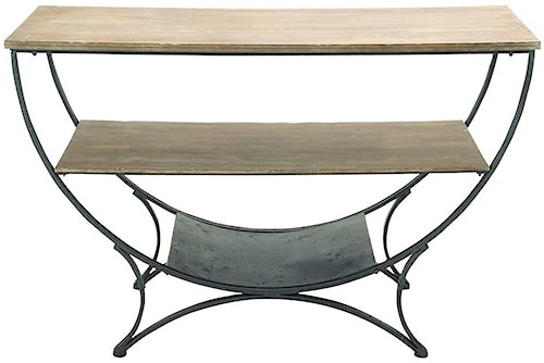 Uma Enterprises Inc Accent Furniture Metal Wood Console Table Uma Enterprises Inc Accent Furniture Metal Wood Console Table