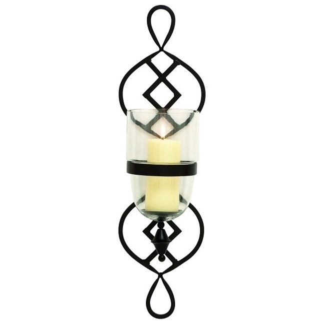 Uma Enterprises Inc Wall Art Metal Glass Candle Sconce Rooms