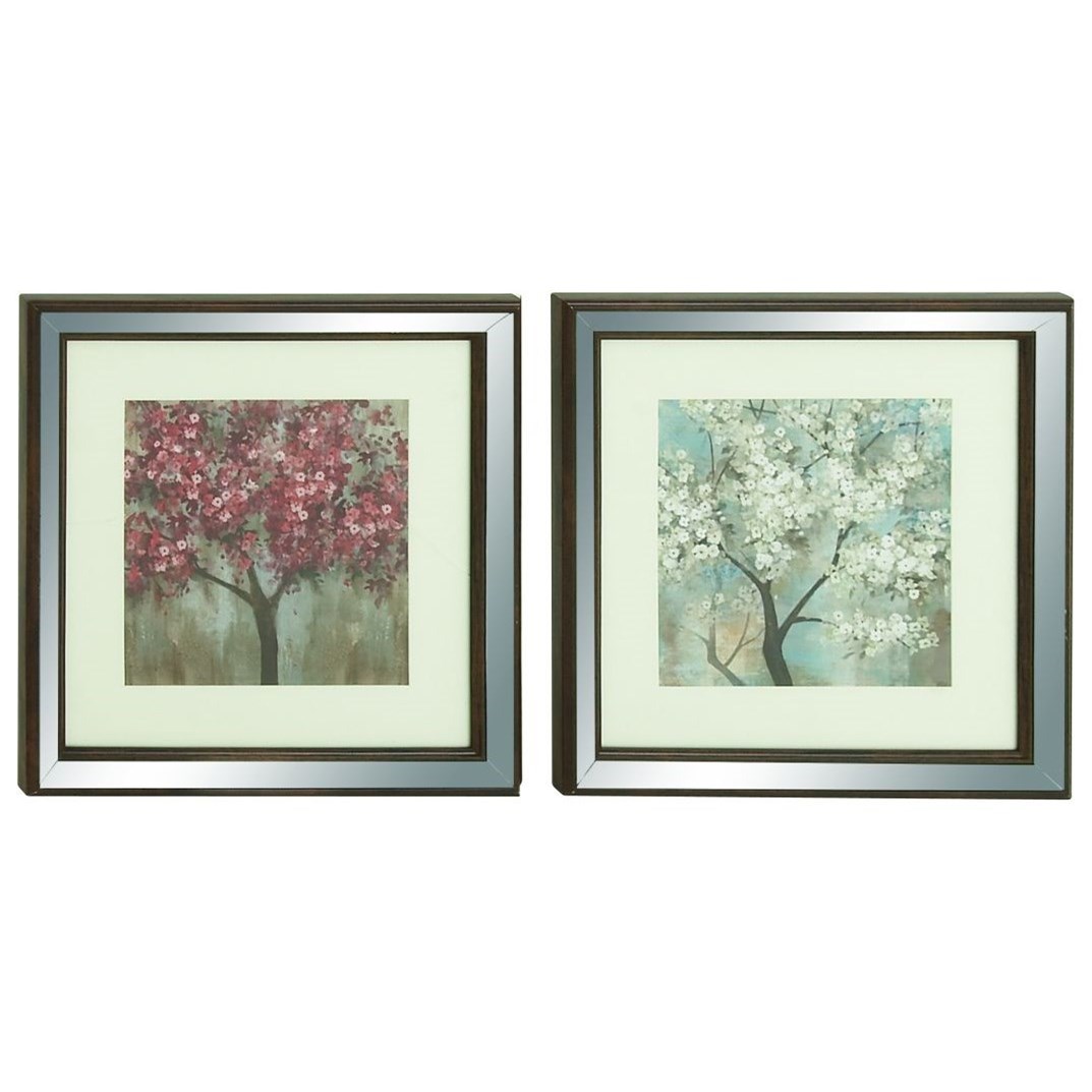 Uma Enterprises Inc Wall Art Mirror Framed Art Set Of 2 Rooms