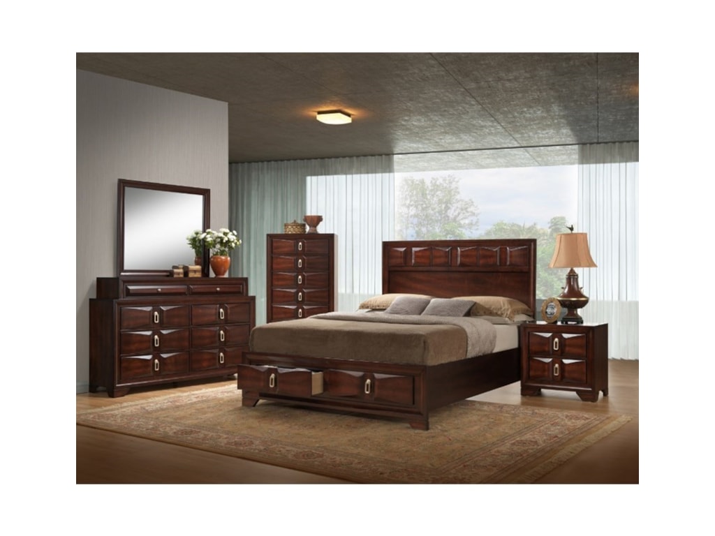 United Furniture Industries 1012 RoswellKing Storage Bed