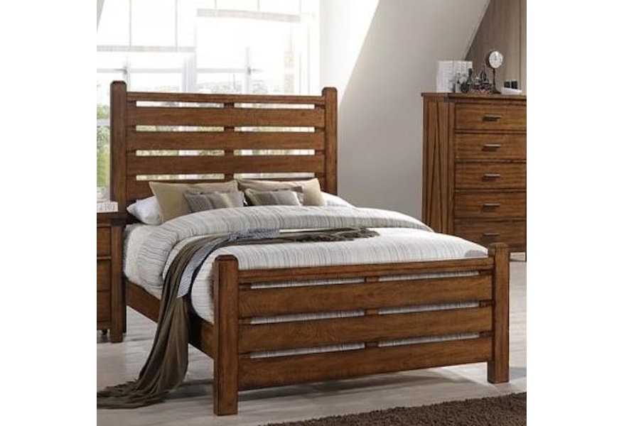 Simmons Upholstery 1022 Logan Queen Bed Dunk Bright Furniture Panel Beds